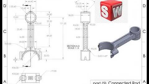 For Beginners 🛠️: SolidWorks Tutorial 📐-connecting rod( part {5})