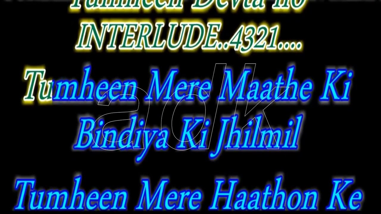 Tumheen Mere Mandir Tumheen Meri Pooja    karaoke With Scrolling Lyrics Eng amandelhikaraoke