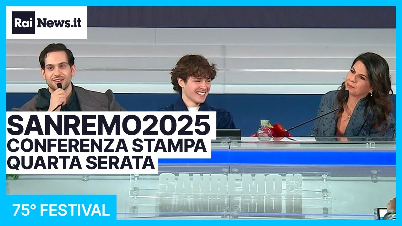 Sanremo2025, quarta serata: la conferenza stampa con gli ospiti del 14 Febbraio