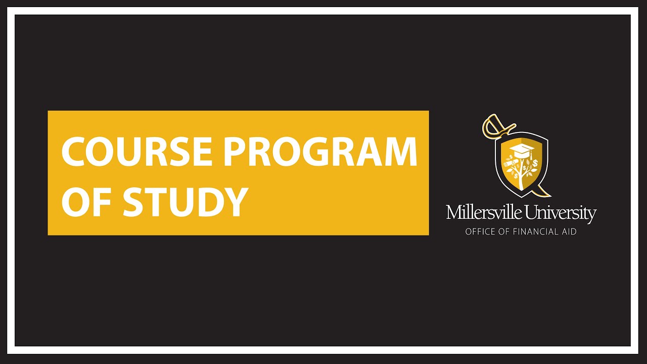 Course Program of Study - YouTube