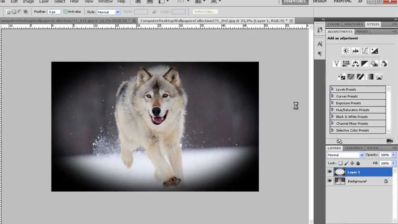 How to make a vignette effect 