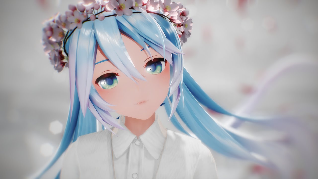 【MMD / YYB式初音ミク】 花瓶に触れた / 꽃병에 닿았어 【4k60fps】