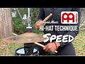 Hi-Hat Technique Fast 16th Notes | Controlled Hi-Hat Barking | Hi-Hat Foot | Meinl 8" Crasher Hats