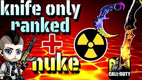 cod mobile knife only challenge | knife only rank MP + NUKE