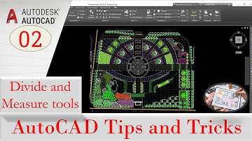 Divide and measure tools in AutoCAD