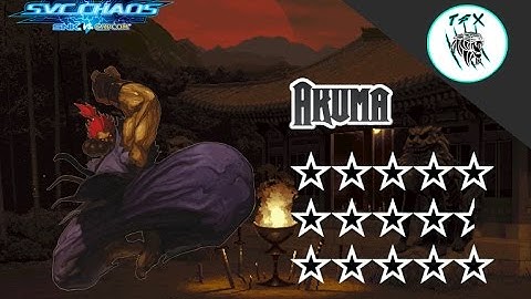 SNK Vs Capcom Chaos /  Akuma/Gouki [Arcade Playthrough]