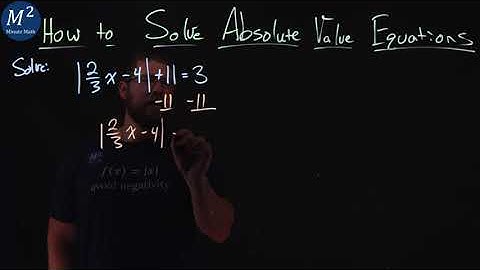 How to Solve Absolute Value Equations (No Solution) | Part 4 of 4 | Minute Math