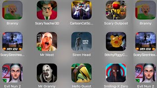 Branny,Scary Teacher 3D,Cartoon Cat Scary,Scary Outpost,Scary Siren Head,Mr Meat,Siren Head,Stitchy screenshot 5