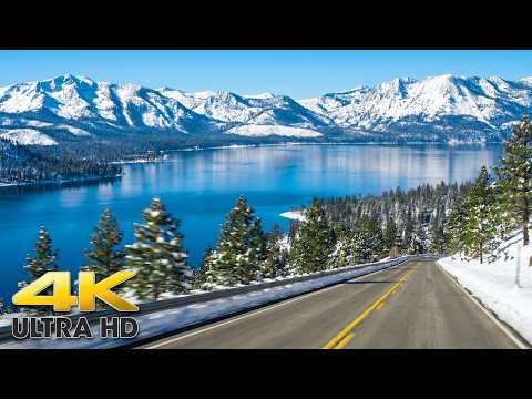This Drive to Lake Tahoe is Simply Unreal - Sierra Nevada Mountain Scenic Drive 4K