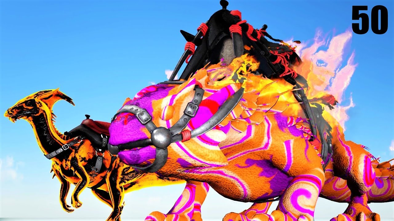 FALLEN DEMONIC DUCKY & CAUSIC COLOSSUS! (LOST ISLAND PRIMAL FEAR MODDED) ARK SURVIVAL EVOLVED E50