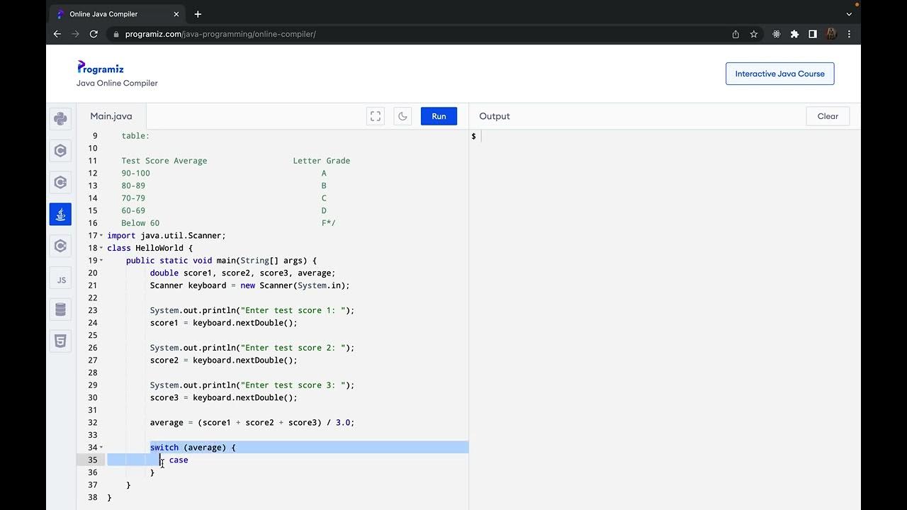 Test Scores and Grades Programming Challenge in Java - YouTube