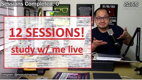 study with me live POMODORO 60/10 12 Sessions. USMLE Step 1 COMLEX Level 1