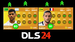 DLS 24 | NEW UPDATE PLAYERS RATING