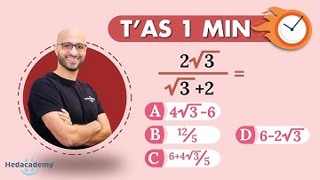 Sauras-tu enlever la racine du dénominateur ?