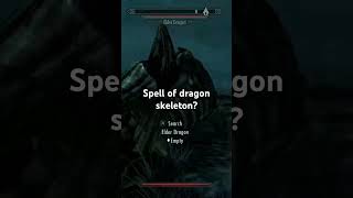 While Fighting a dragon a random dragon skeleton appears . #skyrim
