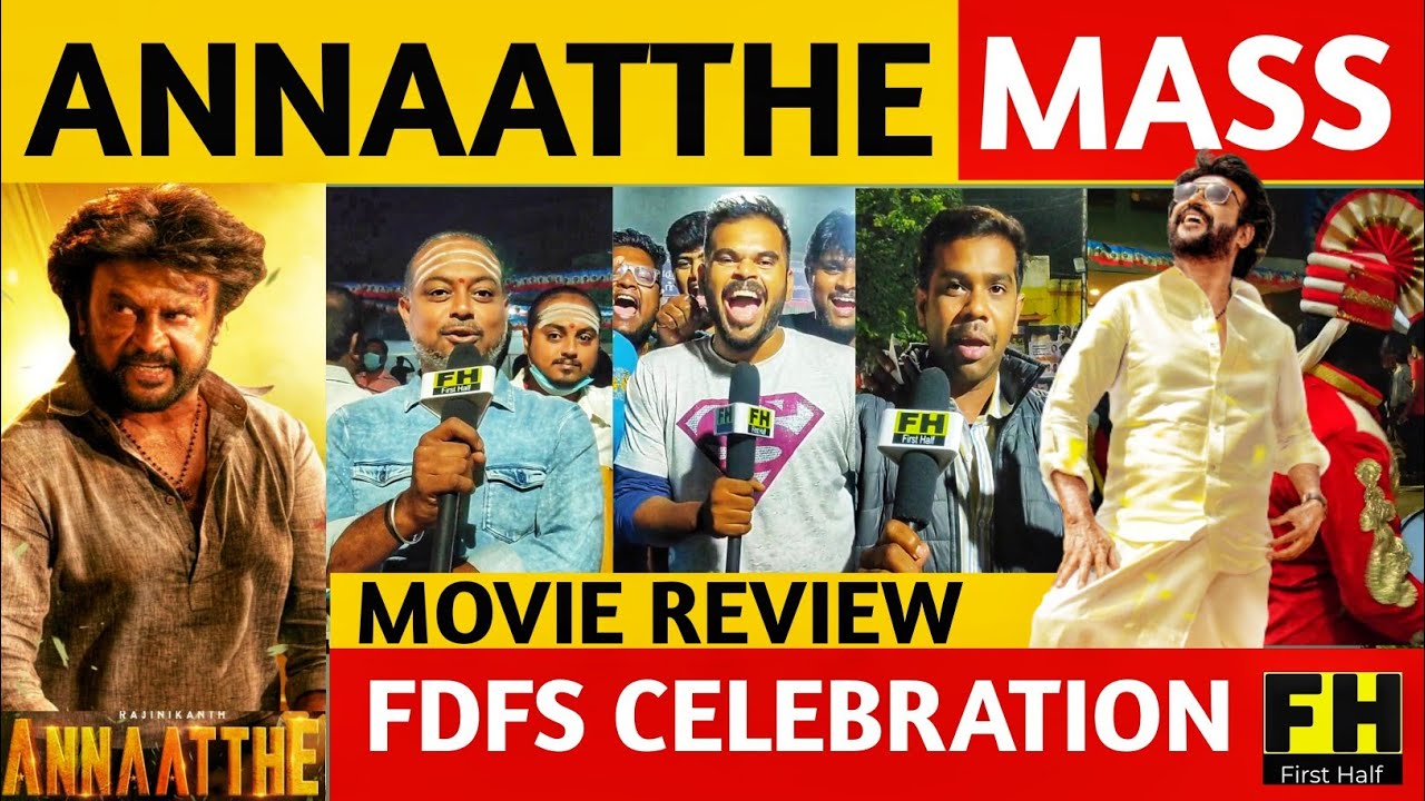"Annaatthe Mass" FDFS Celebration | Annaatthe Movie Public Review | Annaatthe Review Tamil