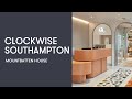 Clockwise Southampton is located in Mountbatten House, one of the city’s most prestigious landmark offices, and includes an open-plan office space, decorated with reclaimed materials and calm neutral colours as a nod to the city’s relationship with water. There are bright and airy meeting rooms, wrap-around banquette-style seating for breakout sessions and an outdoor terrace for after-work socialising.