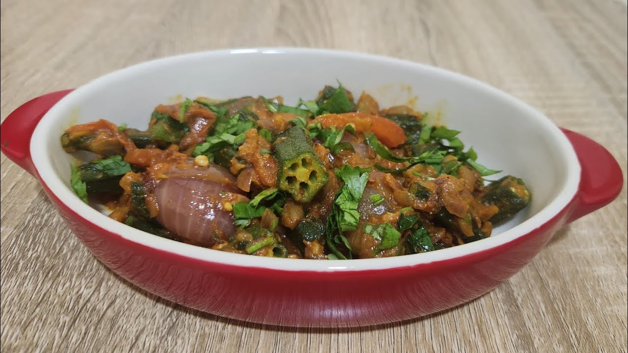 Dhaba Style Bhendi Do Pyaza | Simple Okra Recipe | 