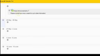 Using the News Forum in Moodle