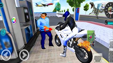 Motorcycle Vs Bullet Train Railway Station In 3D Driving Class - Android IOS Gameplay #9