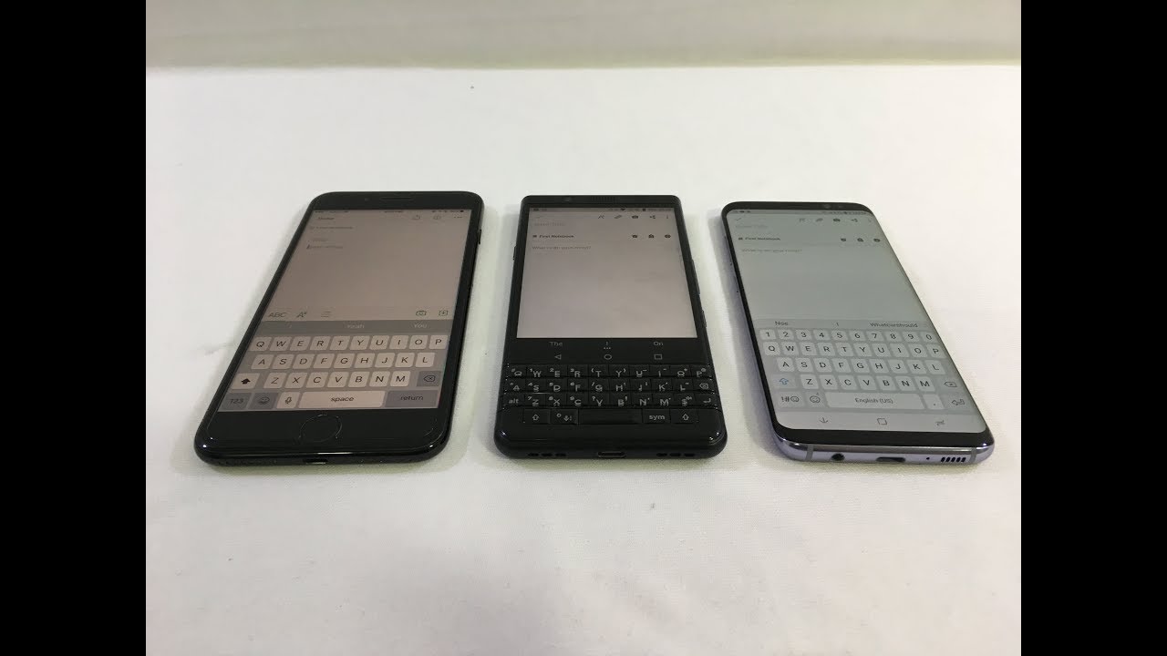 Iphone 8 plus vs blackberry keyone