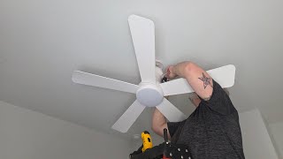 REVIEW - 46 White Ceiling Fans with RGB Lights