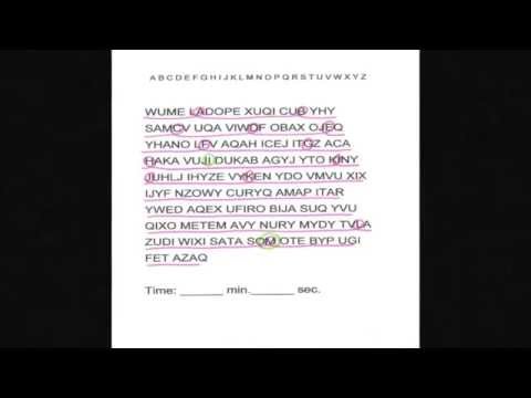 Vision Therapy - Letter Tracking Activity