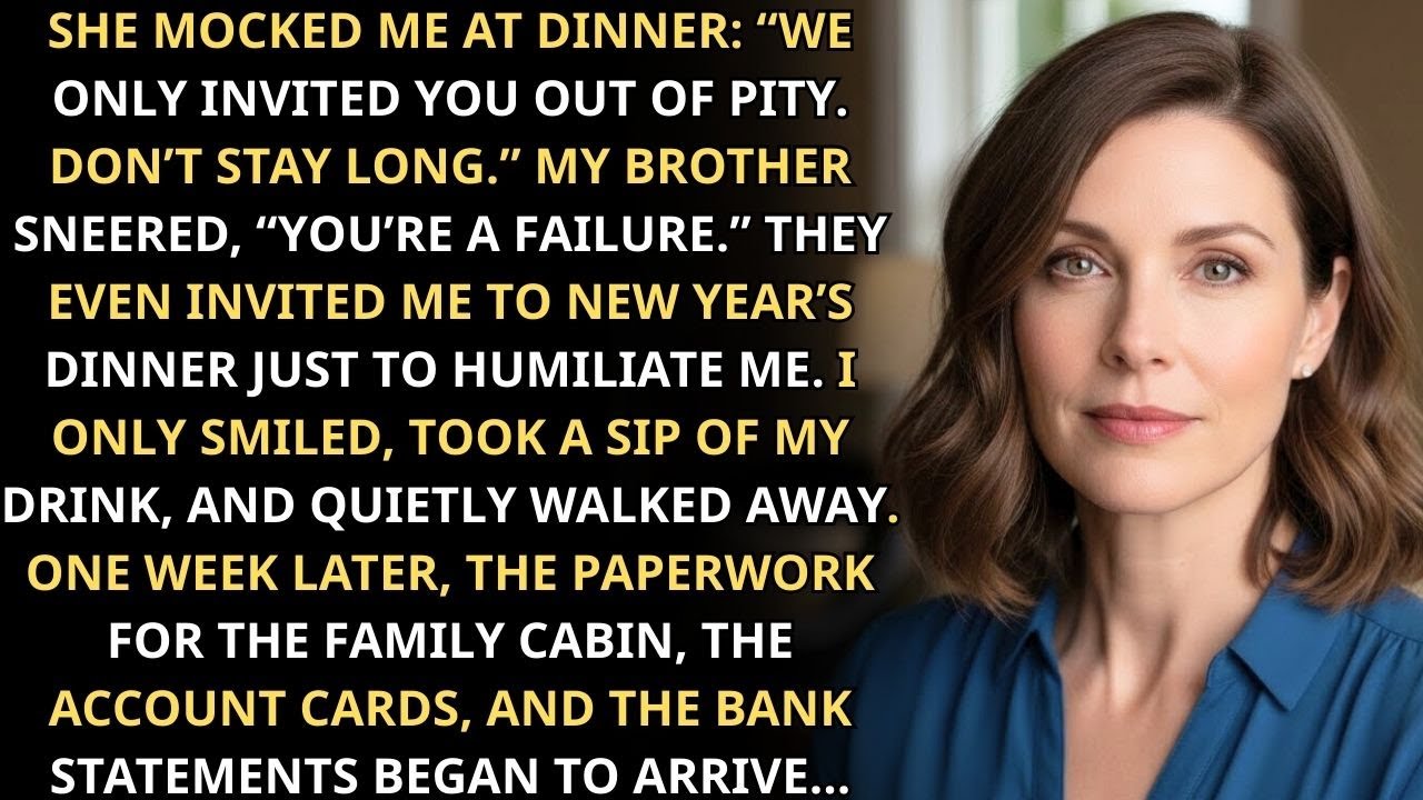 She Invited Me To Dinner To Mock Me—One Week Later, They Looked At Their Money And…
