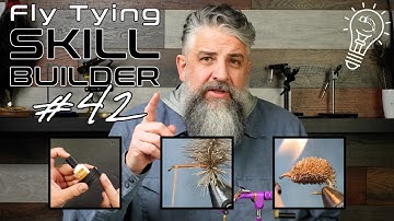 BURNING CADDIS! Deer Hair DUBBING LOOP and flexible fingers | Fly Tying Skill Builder #42