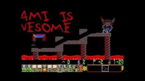 Lemmings Plus I Part 3: which successfully gave Arty the chills