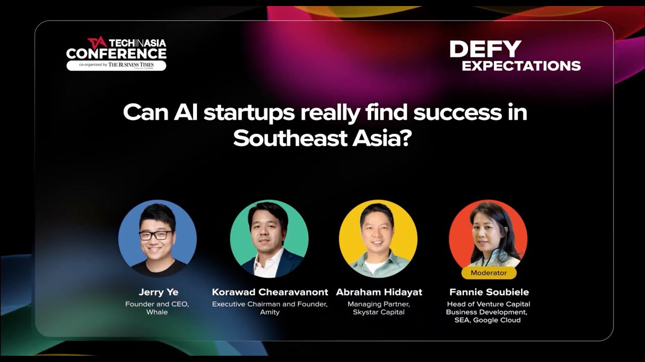 TIACON 25 Main Stage - Can AI startups really find success in Southeast  Asia?