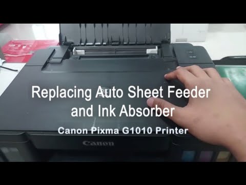 How To Fix Paper Feed Canon Printer Feeder Ink Absorber Canon Pixma G Series Youtube