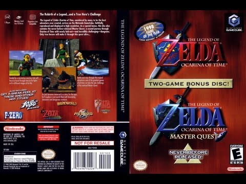Legend of Zelda Wind Waker and Ocarina of Time Master Quest Gamecube