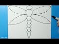 Daily Line Illusion #146 / 3D Dragonfly Pattern / Satisfying Spiral Drawing / Art Therapy