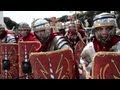 Dfil de centurions romains pour lanniversaire de rome