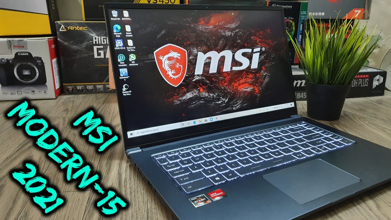 MSI Modern 15 (2021) | Ryzen 7 5700U 8Cores-16Threads | 8GB Ram | Detailed  Indepth Review (Hindi)