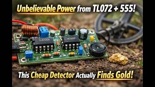 Diy metal detector | Unbelievable Power from TL072 + 555! This Cheap Detector Actually Finds Gold!