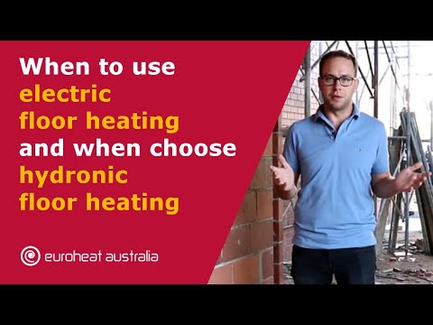 Phil from Euroheat explaining when electric floor heating makes sense and when hydronic does