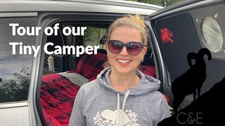 Tour of our Honda Pilot SUV Tiny Camper that We Sleep and Camp In | DIY SUV to Camper Conversion