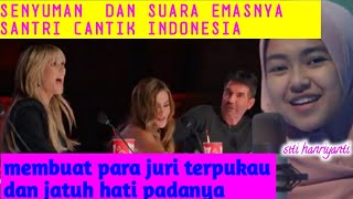 senyuman santri cantik membuat juri jatuh hati(INNAL HABIBAL MUSTHOFA)SITI HANRIYANTI-got talent