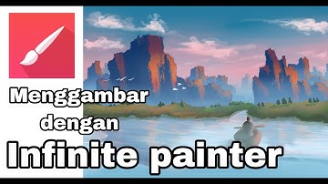 Hanya dengan menggunakan aplikasi infinite painter