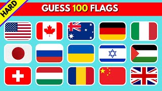 Can you Guess the Flags | Flag Challenge Quiz | Hard | Medium | Easy | 2024 Flag Quiz