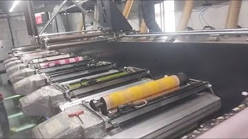 AEROFLEX SERIES | Triple Servo 670 mm Flexo Printing Press in action at our customer’s site, 150 mpm