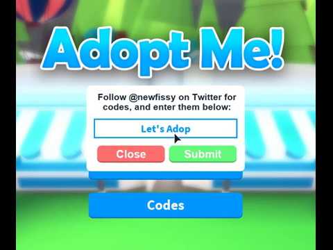 Twitter Codes Roblox Adopt Me