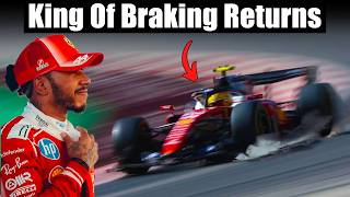 Why Lewis Hamilton's Aggressive Braking Style Makes The Ferrari Car Faster!