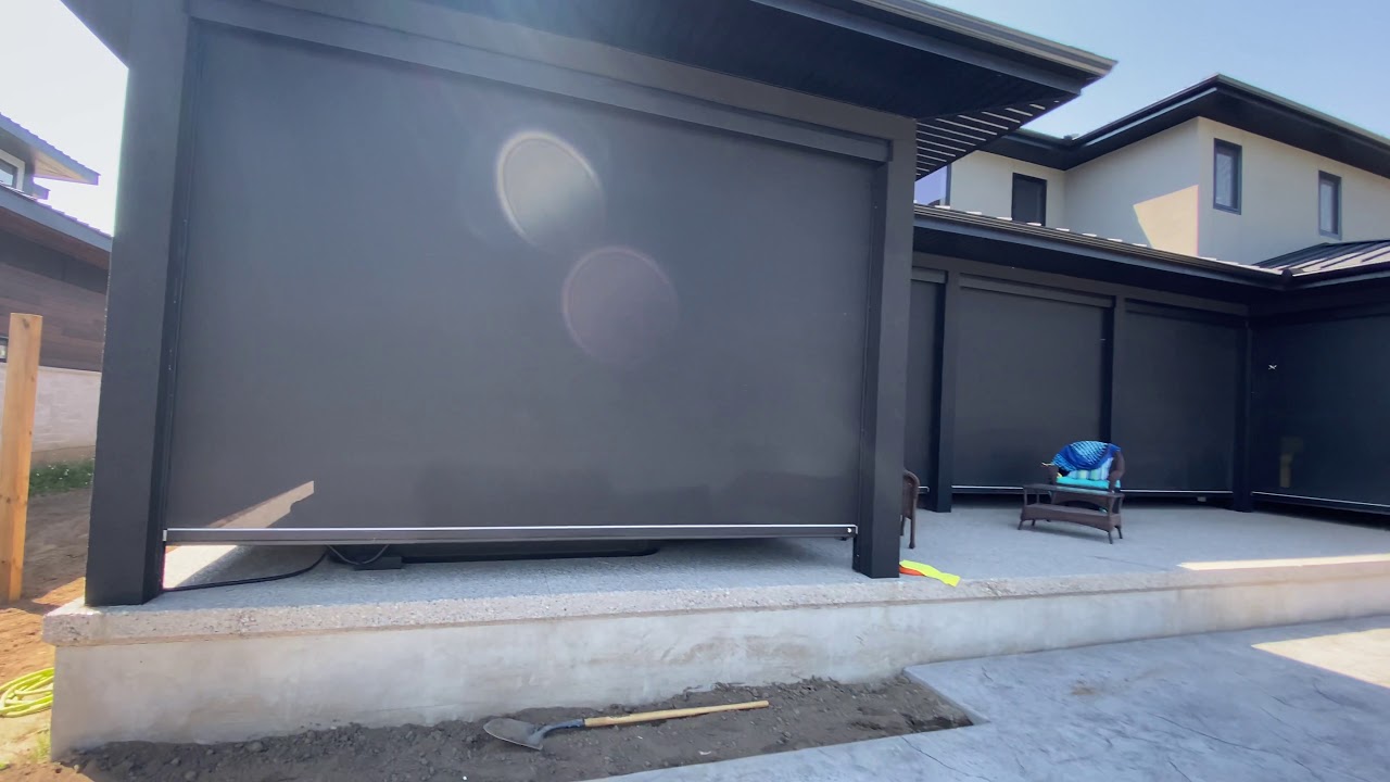 Screen Innovations’ Zen Outdoor Shades Install 2 YouTube