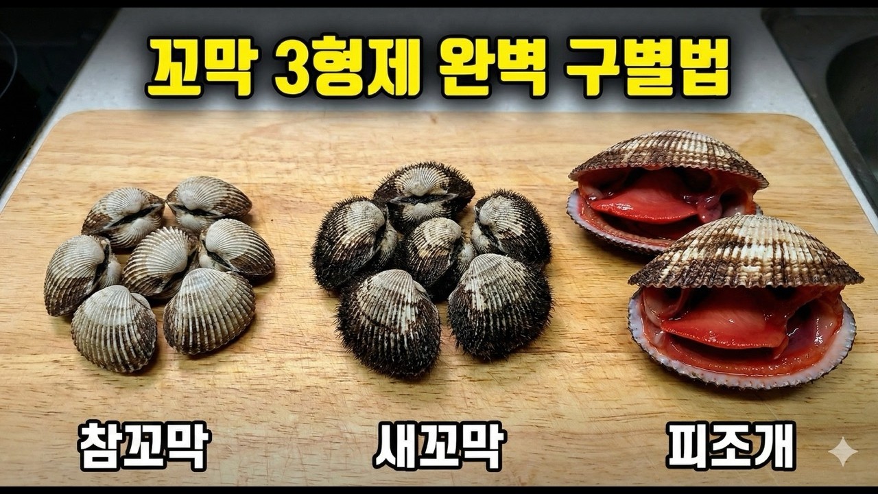 알고 먹자~ 참꼬막 새꼬막 피조개 구별 가능하신가요? - YouTube