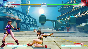 SFV Chun Li meaty back hp after fwd throw  (no recovery)