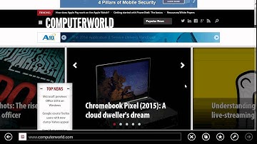 Windows 8.1  Back to basics Internet explorer 11 modern app reading view