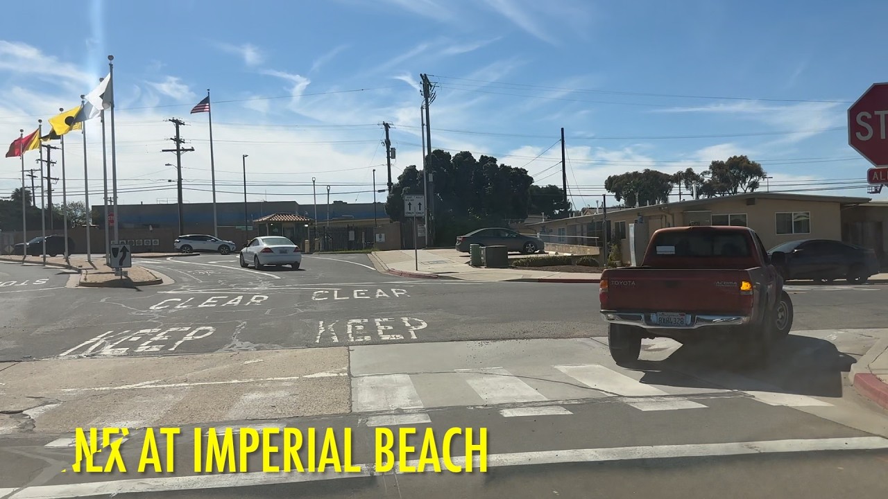DRIVING, TO NEX PALM AT IMPERIAL BEACH.